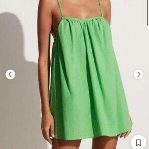 Faithfull The Brand Tamara Mini Dress Green